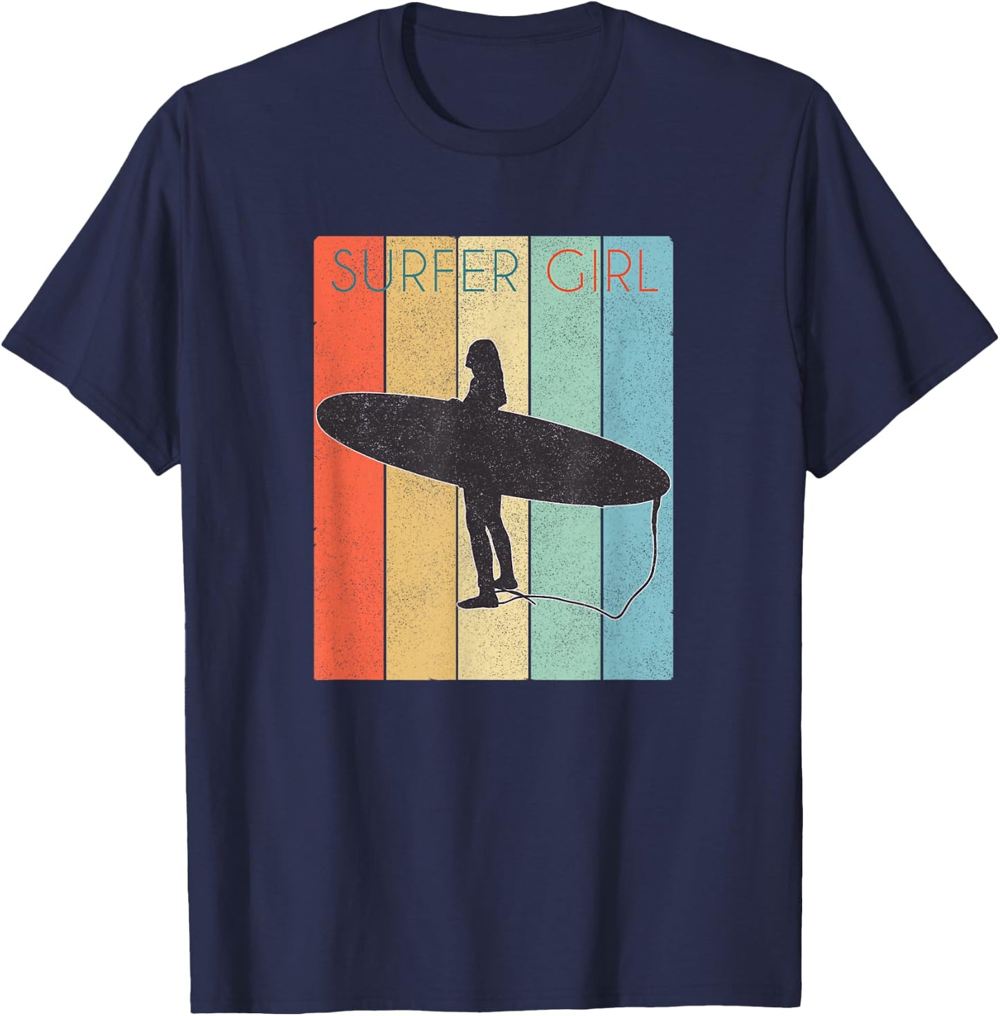 Surfer Girl Surf /Surf Girl Throwback T-Shirt - T-Shirt | Navy
