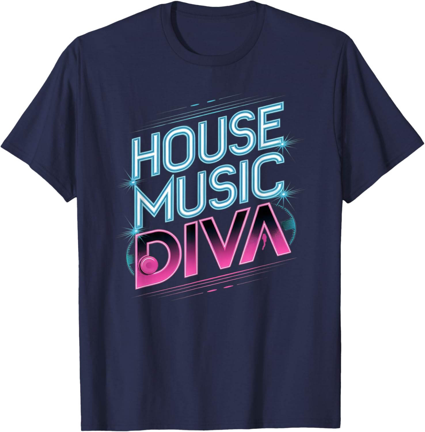 House Music Diva T-Shirt - T-Shirt | Navy