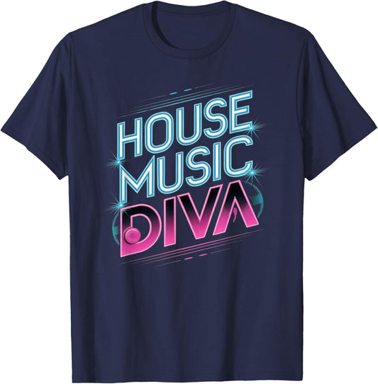 House Music Diva T-Shirt - T-Shirt | Navy
