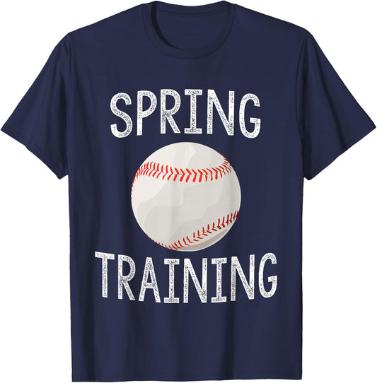 Spring Training Baseball Shirt Pre Season Sports Gift T-Shirt - T-Shirt | Navy