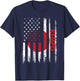 Kempo American Flag Karate Japanese Martial Arts T-Shirt - T-Shirt | Navy