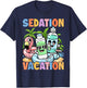 Women ICU Nurse Sedation Vacation Emergency Medicine ER ED T-Shirt - T-Shirt | Navy