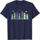 New York Skyline NYC NY City USA America Souvenir Gift T-Shirt - T-Shirt | Navy