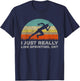 Funny I Just Really Like Sprinting OK T-Shirt - T-Shirt | Navy