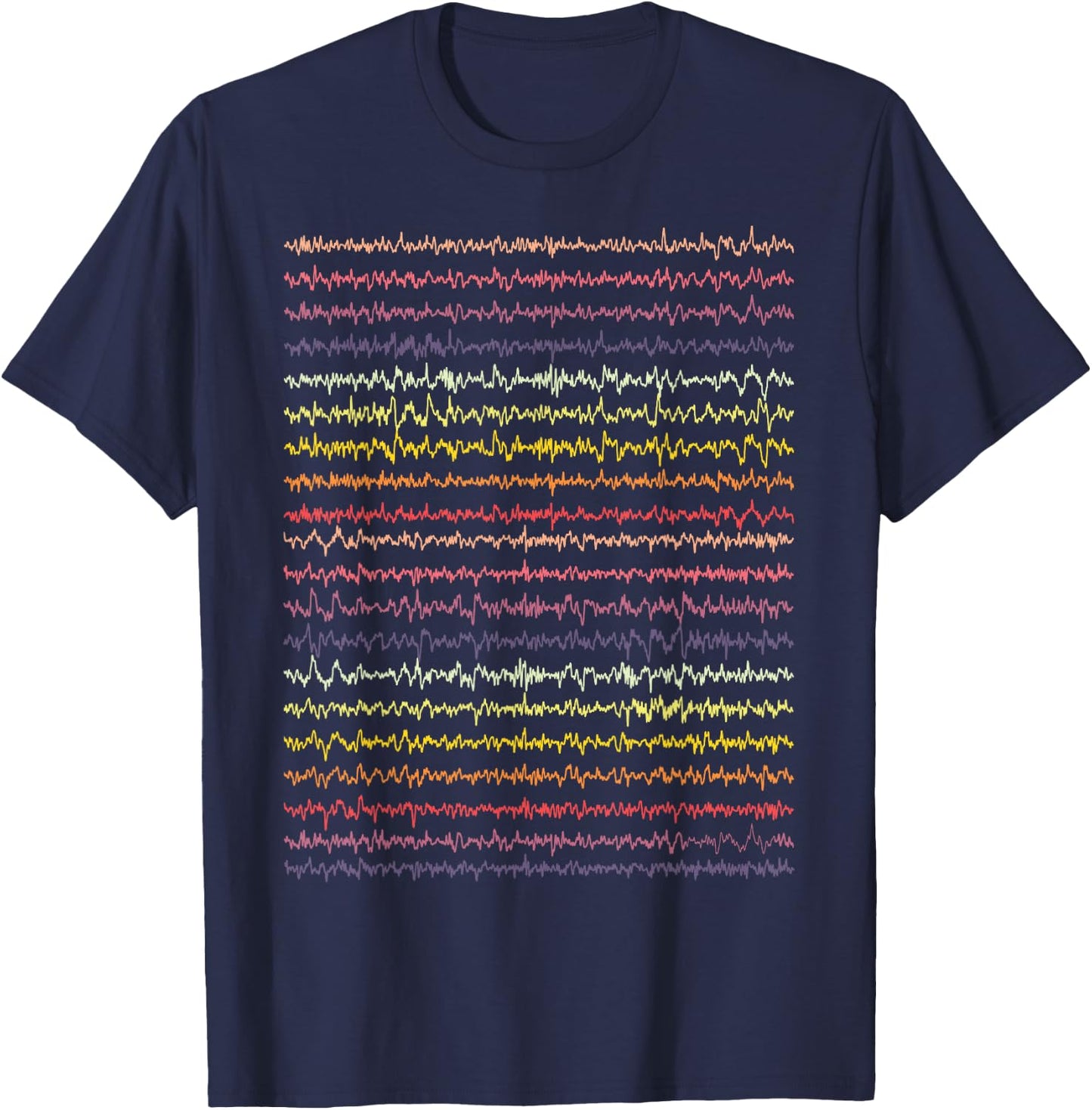 Brain Waves T-Shirt - T-Shirt | Navy