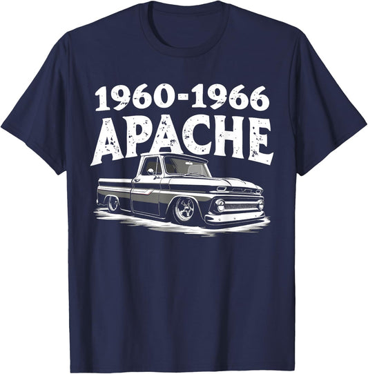 1960-1966 C10 Truck First Generation Apache Classic Truck T-Shirt - T-Shirt | Navy