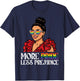 More Pride Less Prejudice LGBTQ Pride Flag Ally Women Men T-Shirt - T-Shirt | Navy