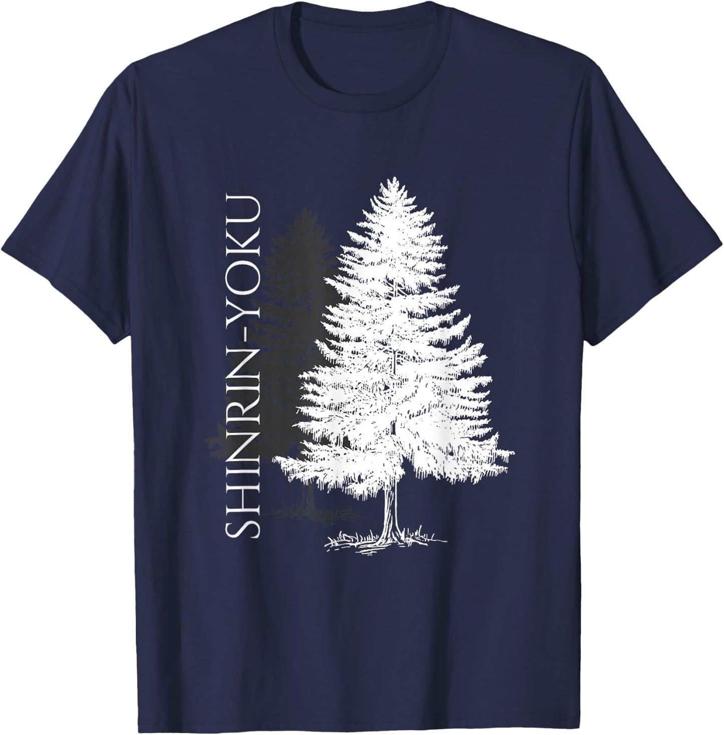 Shinrin-Yoku Forest Bathing T-Shirt - T-Shirt | Navy