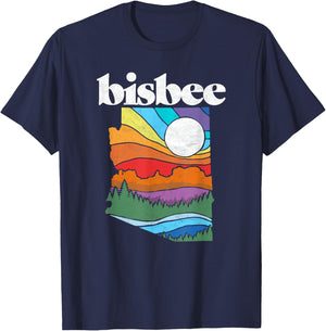 Bisbee Arizona Vintage Nature Design Outdoor Graphic T-Shirt - T-Shirt | Navy
