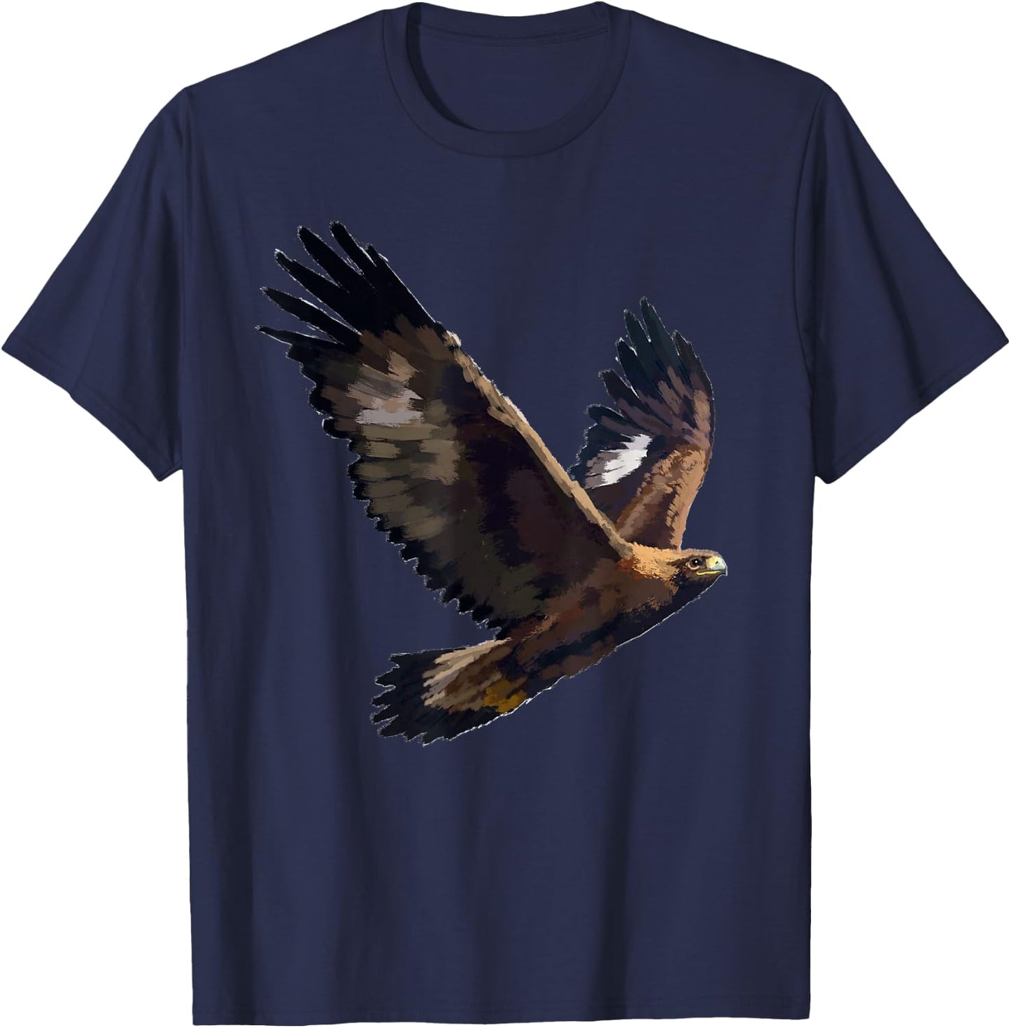 Golden Eagle Bird T Shirt T-Shirt - T-Shirt | Navy