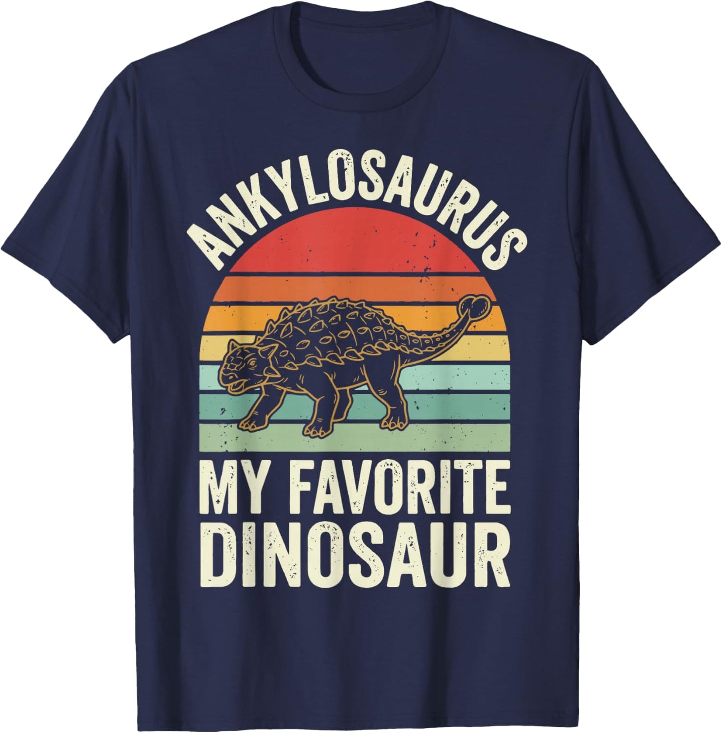 Ankylosaurus My Favorite Dinosaur T-Shirt - T-Shirt | Navy