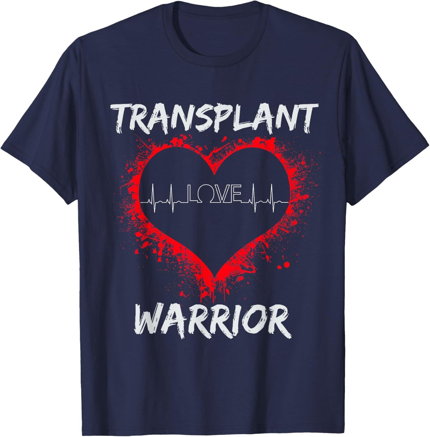 Heart Transplant - Transplant Warrior kids women men T-Shirt - T-Shirt | Navy