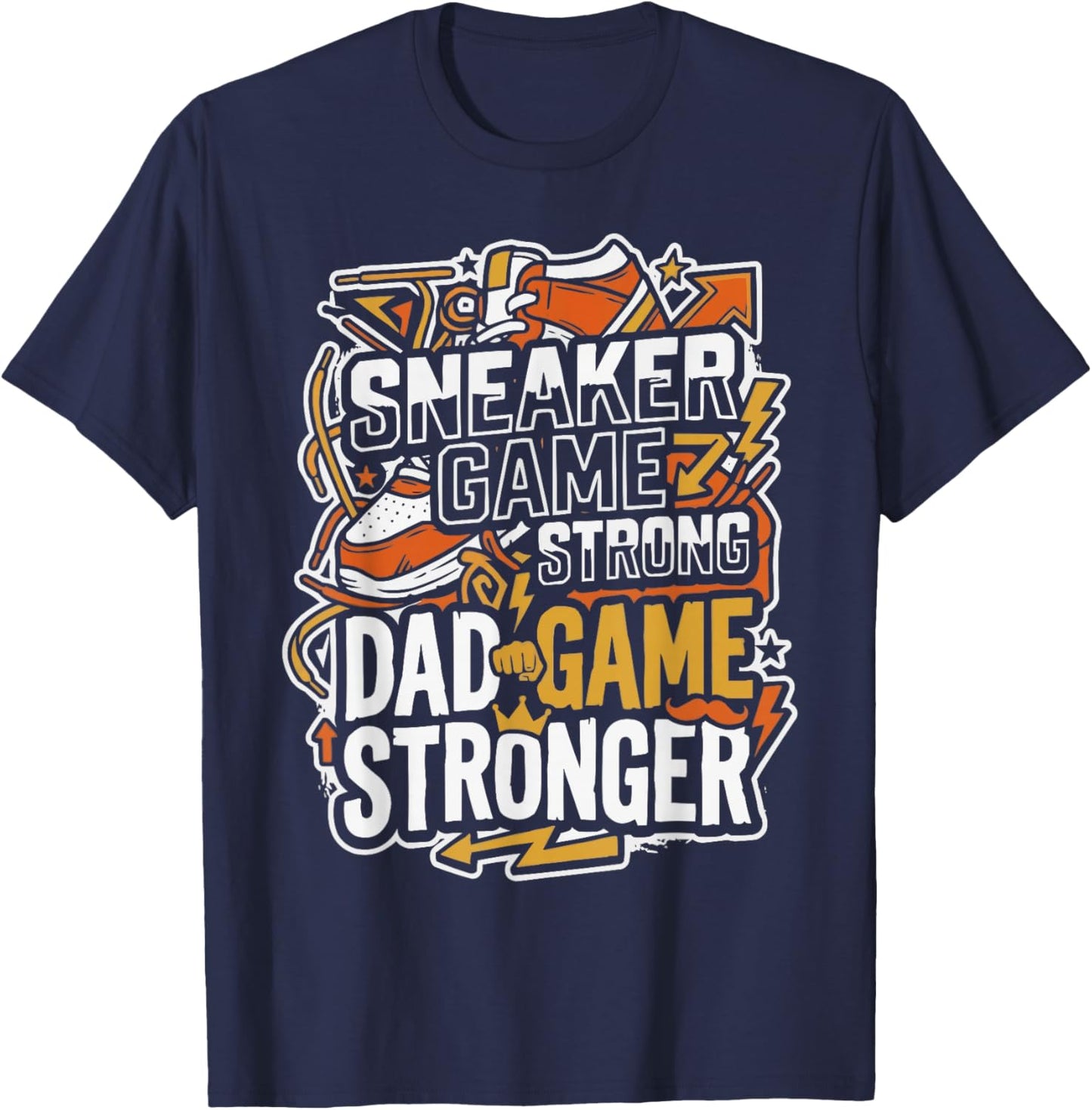 Shoe Collector Dad Shoe Lover Sneaker Addict Shoe Collecting T-Shirt - T-Shirt | Navy