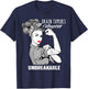 Brain Tumors Warrior Unbreakable Shirt Awareness Gift T-Shirt - T-Shirt | Navy