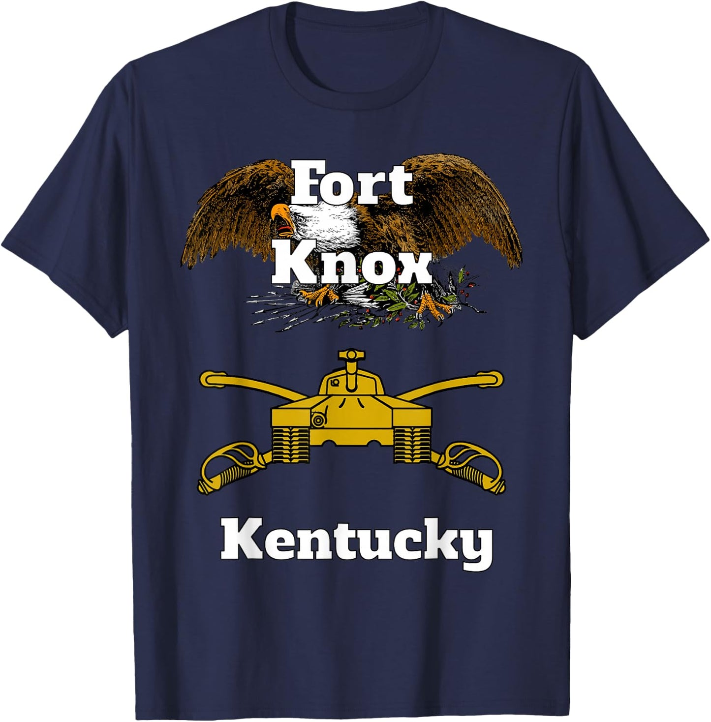 Fort Knox Armor Branch Military Design design T-Shirt - T-Shirt | Navy
