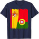 Spain Portugal Flag Wear Spanish Portuguese Heritage T-Shirt - T-Shirt | Navy