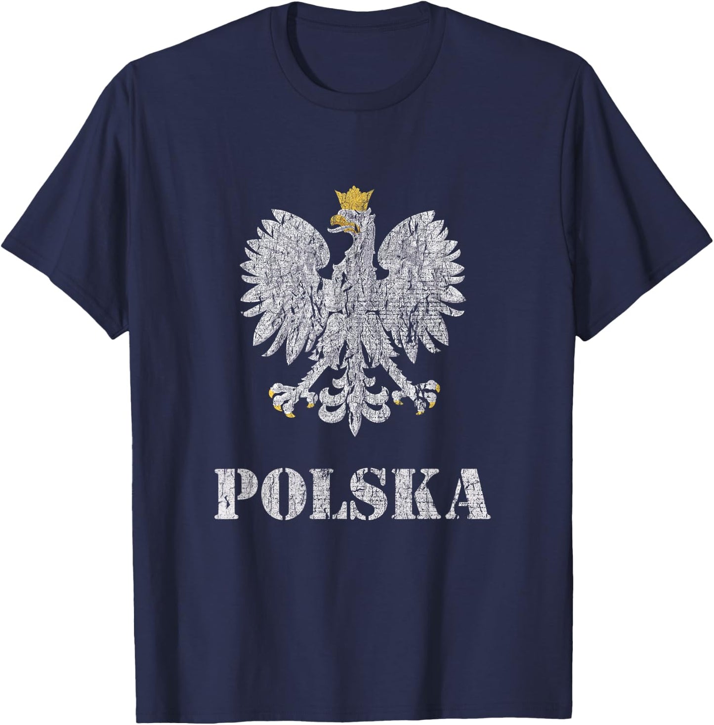 Poland Vintage Polish Eagle Shirt T-Shirt - T-Shirt | Navy