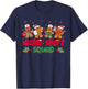 Nurse Christmas Night Shift Squad Gingerbread RN ER ED T-Shirt - T-Shirt | Navy
