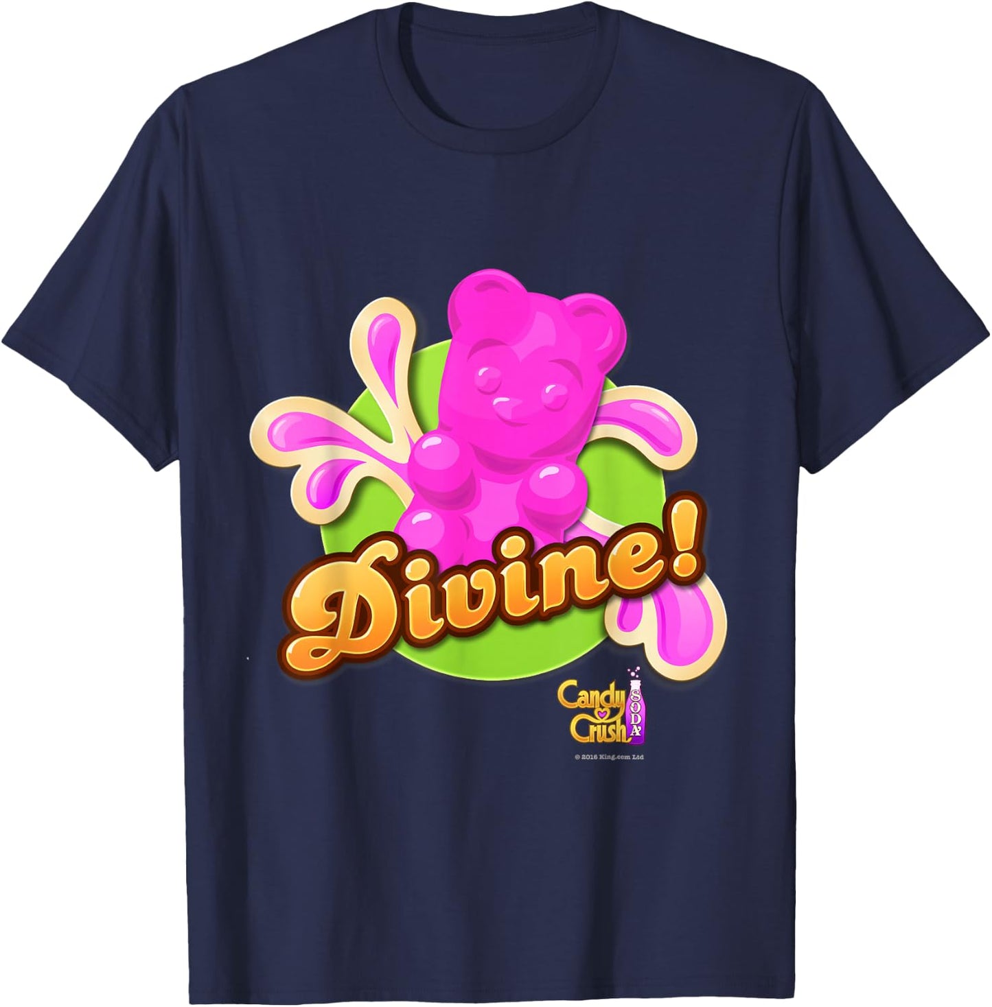 Candy Crush Soda 'Divine!' T-Shirt - T-Shirt | Navy