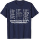 What Exactly Didn't You Understand For Nurses T-Shirt - T-Shirt | Navy