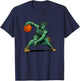 Lady Liberty Basketball - Crazy Crossover Comic T-Shirt - T-Shirt | Navy
