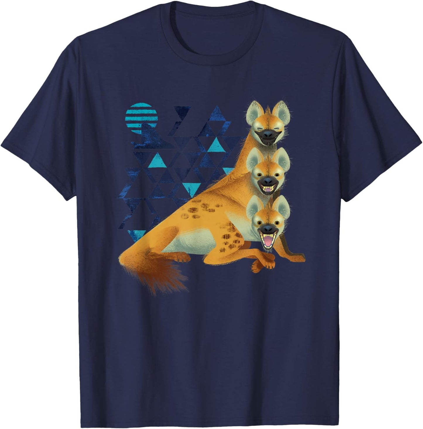 Disney The Lion King Hyenas Geometric Live Action T-Shirt - T-Shirt | Navy