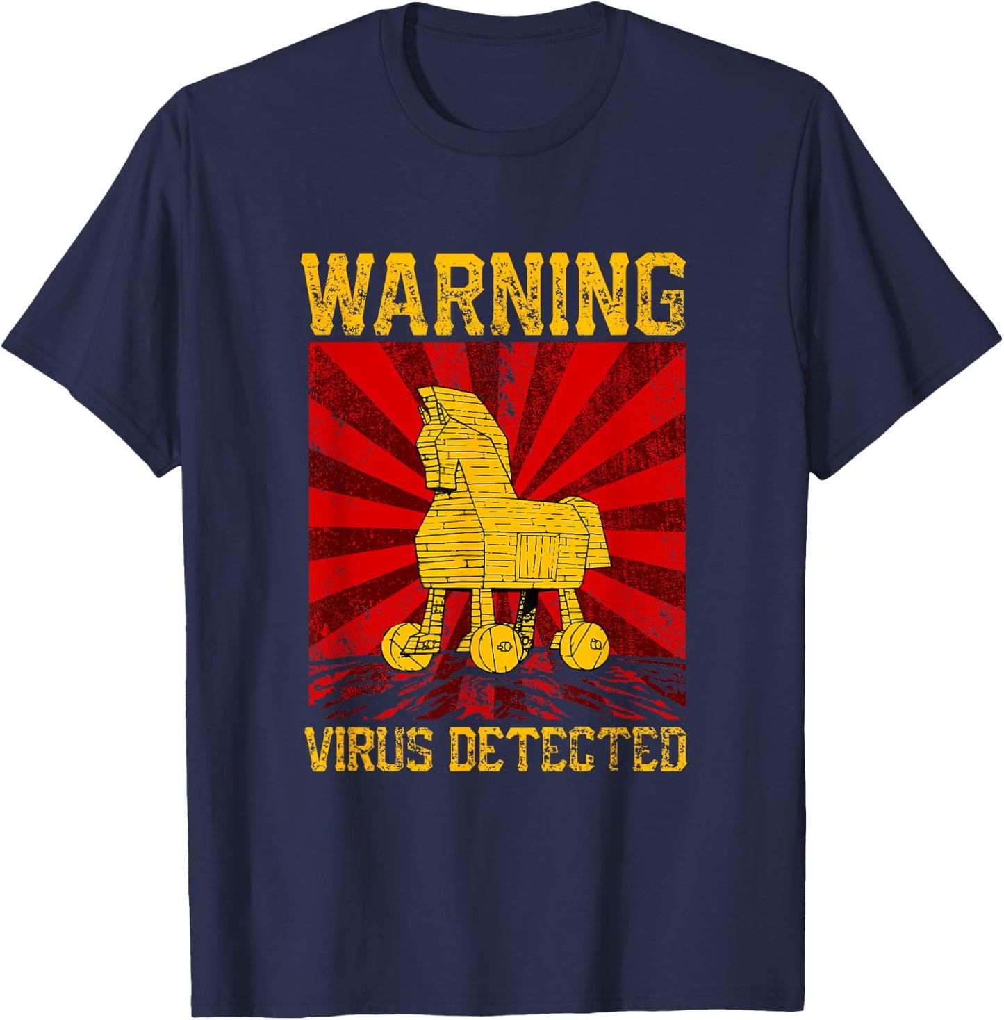 Trojan Horse Hacker T-Shirt - T-Shirt | Navy