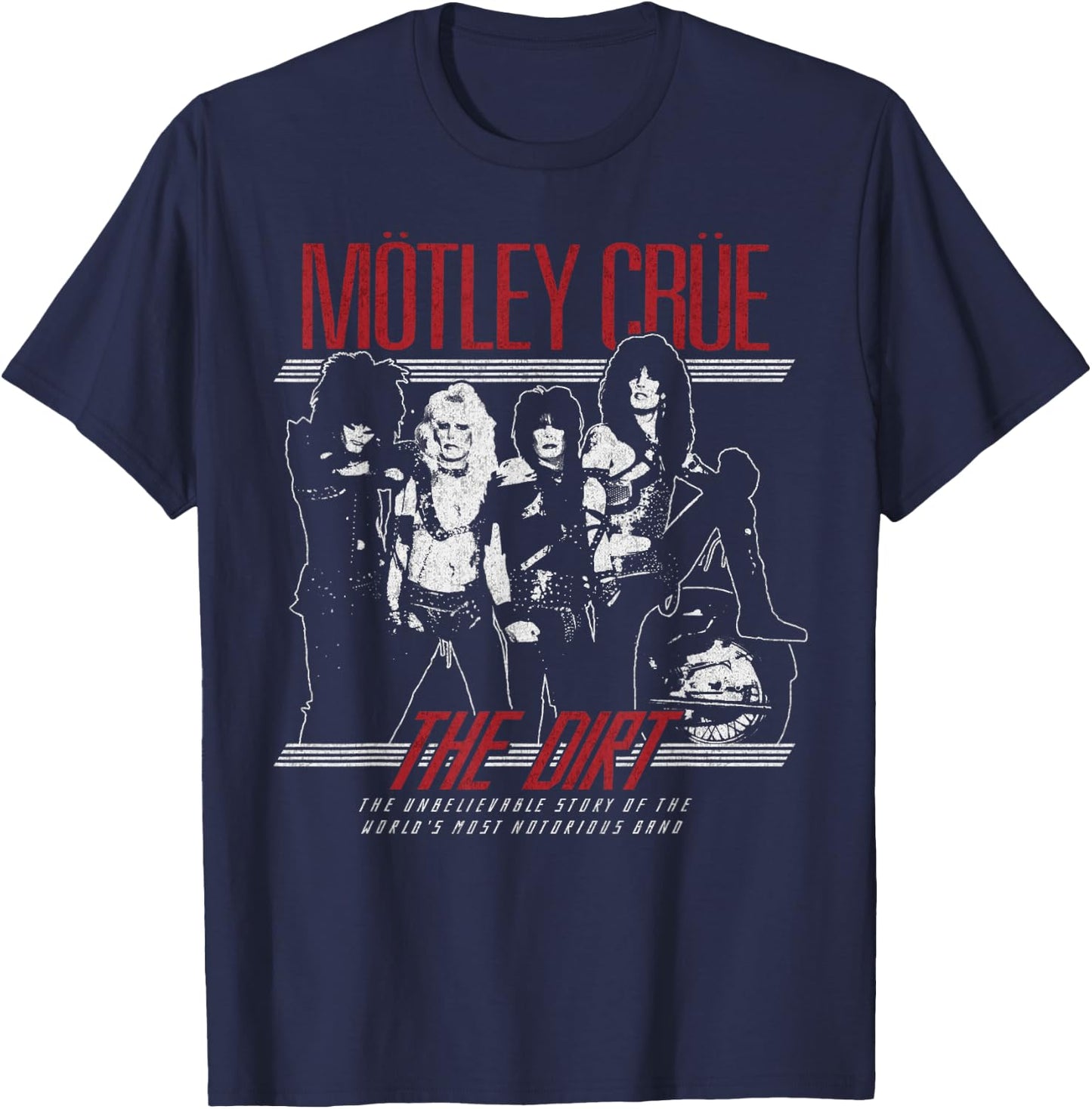 Mötley Crüe - The Dirt T-Shirt - T-Shirt | Navy