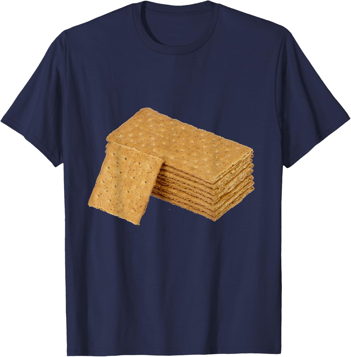 Smores Ingredients and Camping Essentials Graham Cracker T-Shirt - T-Shirt | Navy