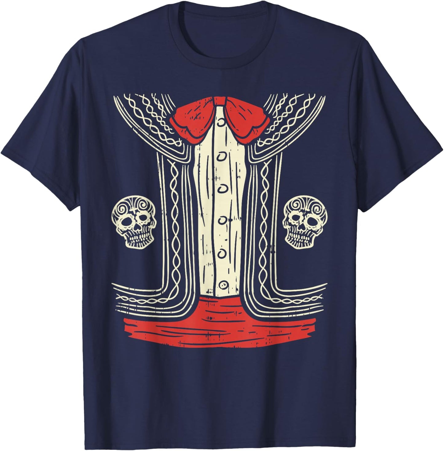 Mexican Mariachi Halloween Costume Mexico Suit Fiesta Boys T-Shirt - T-Shirt | Navy