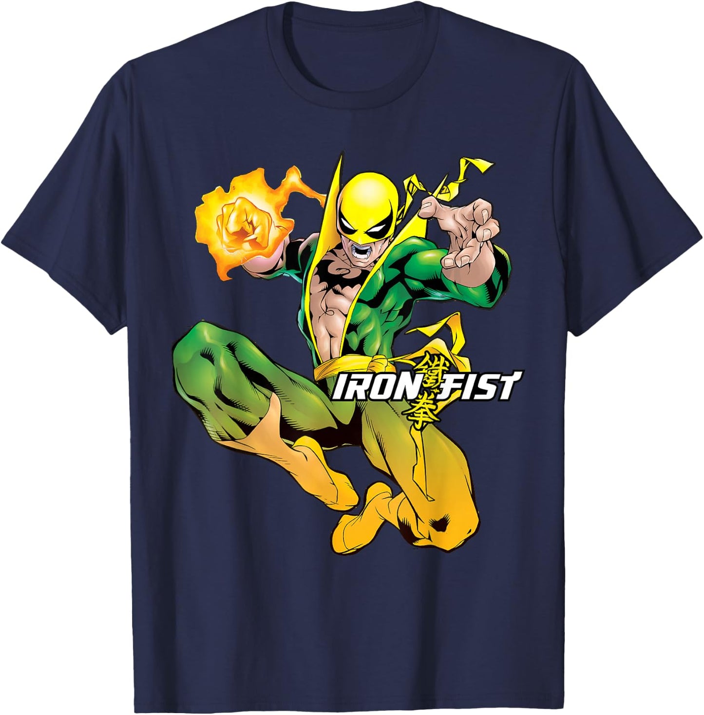 Marvel Iron Fist Power Graphic T-Shirt - T-Shirt | Navy