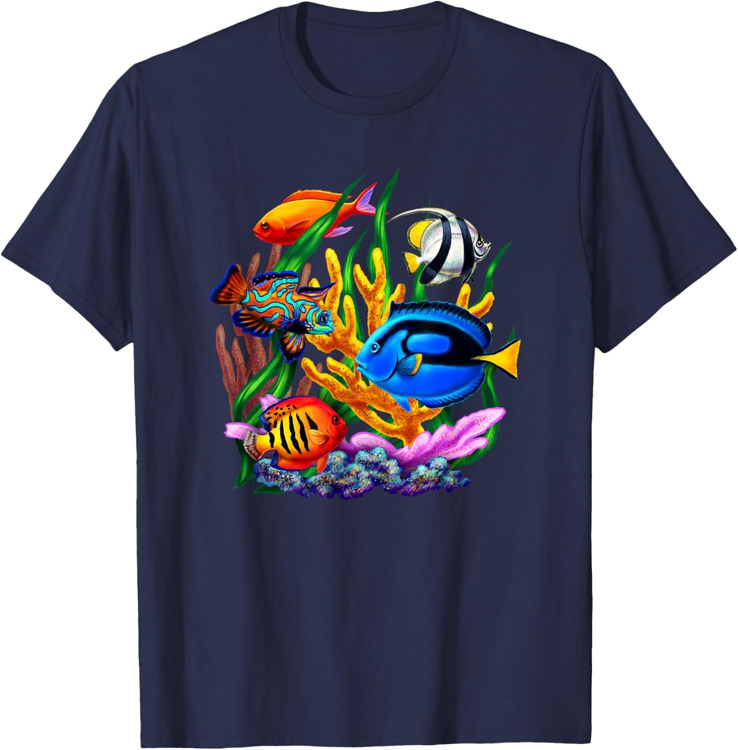 Tropical Fish T-Shirt - T-Shirt | Navy
