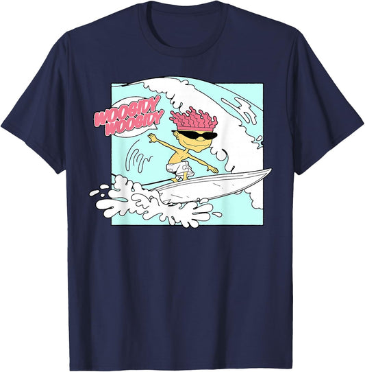 Rocket Power Otto Woogidy Woogidy Surfs Up Graphic T-Shirt - T-Shirt | Navy