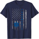 Vintage Paramedic American Flag USA Shirt EMS EMT Paramedic T-Shirt - T-Shirt | Navy
