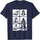 Vintage Retro Space Shuttle T-Shirt - T-Shirt | Navy