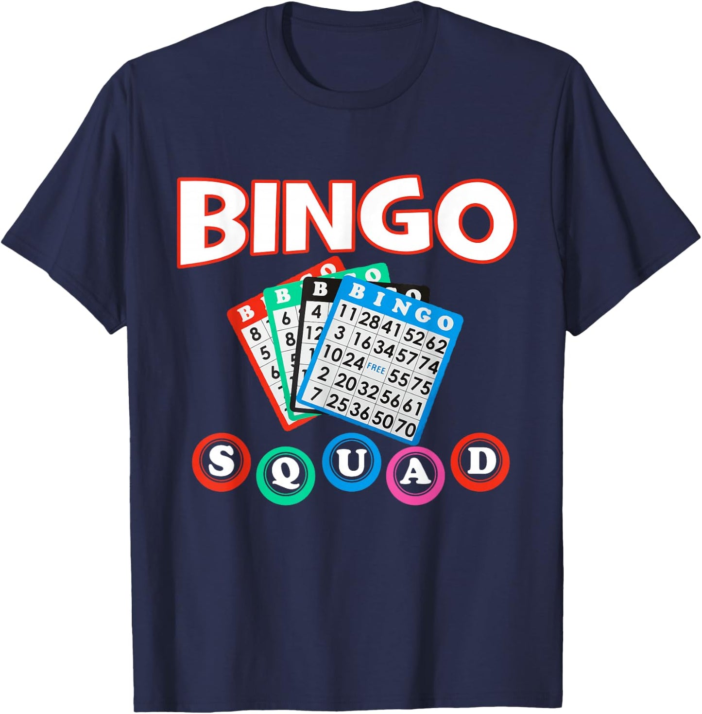 Bingo Squad Shirt & men T-Shirt - T-Shirt | Navy