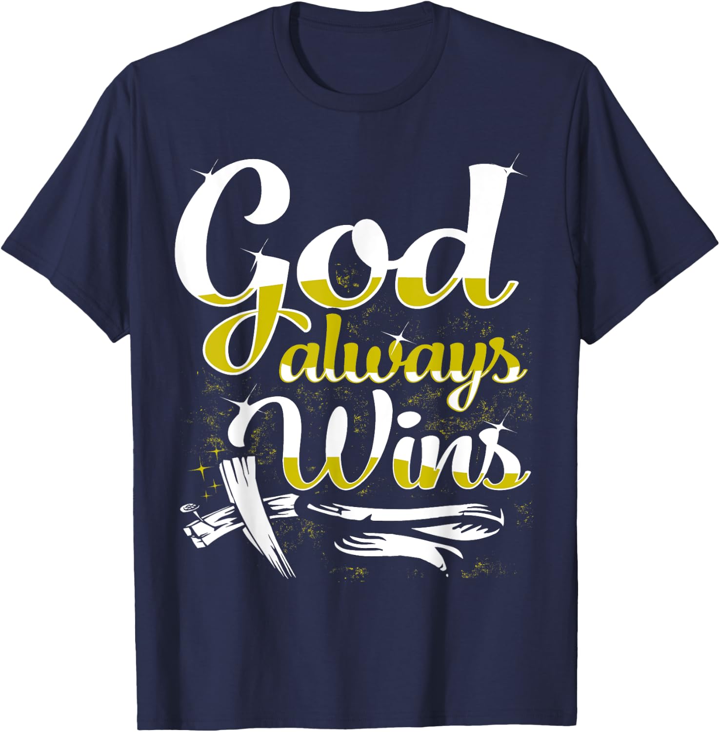 God Always Wins T-Shirt - T-Shirt | Navy
