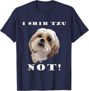 I Love My SHIH TZU Cute Shih Tzu Puppy Dog Lover Women Girls Kids T-Shirt - T-Shirt | Navy