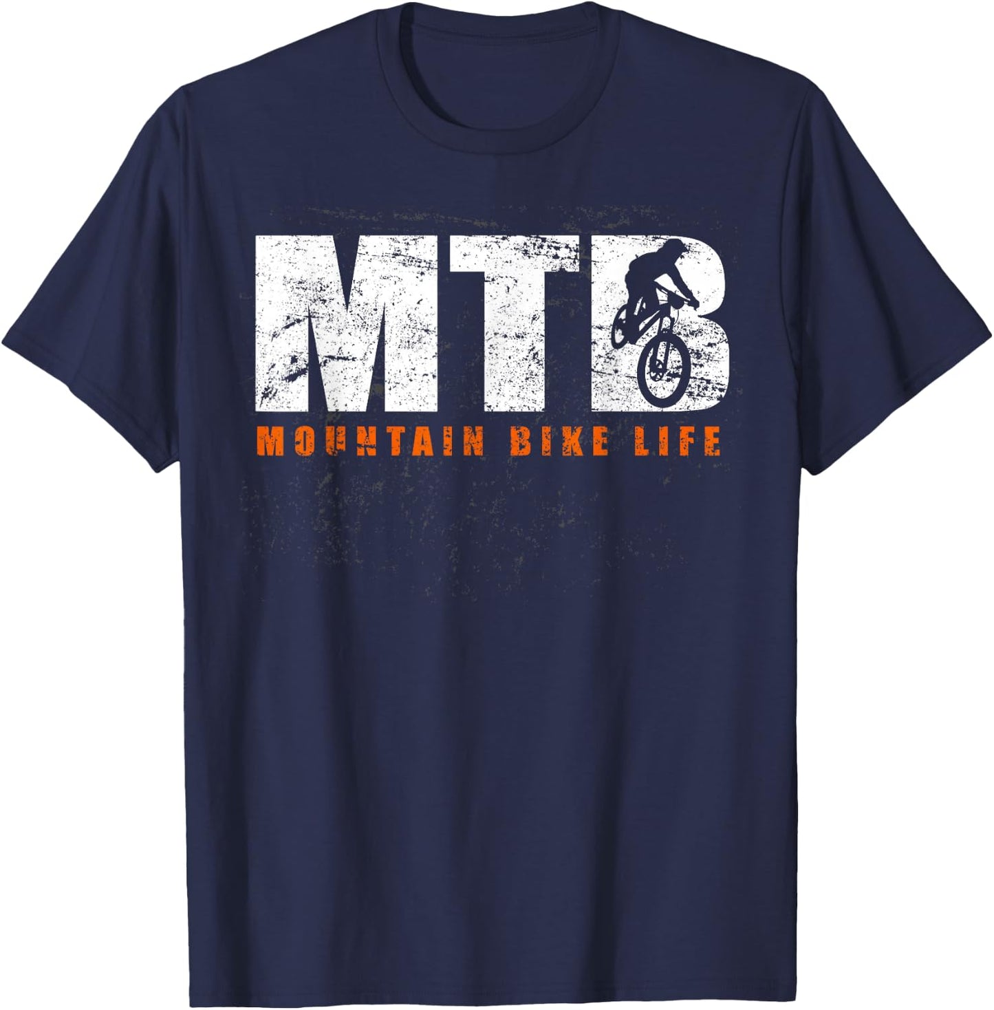 Mountain Bike Life Shirt - Vintage MTB T Shirt T-Shirt - T-Shirt | Navy