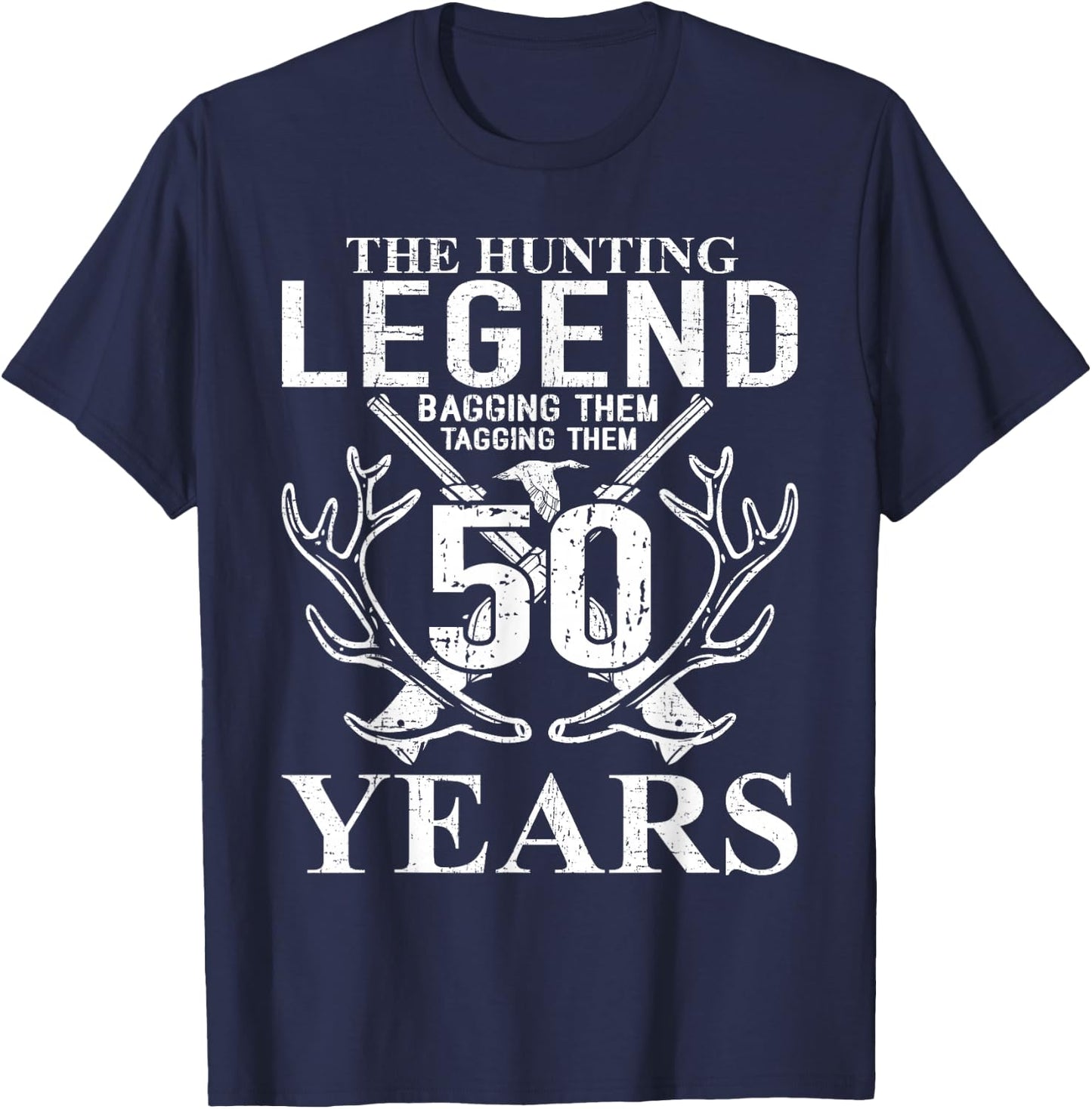 The Hunting Legend 50 years Hunters 50th birthday T-Shirt - T-Shirt | Navy
