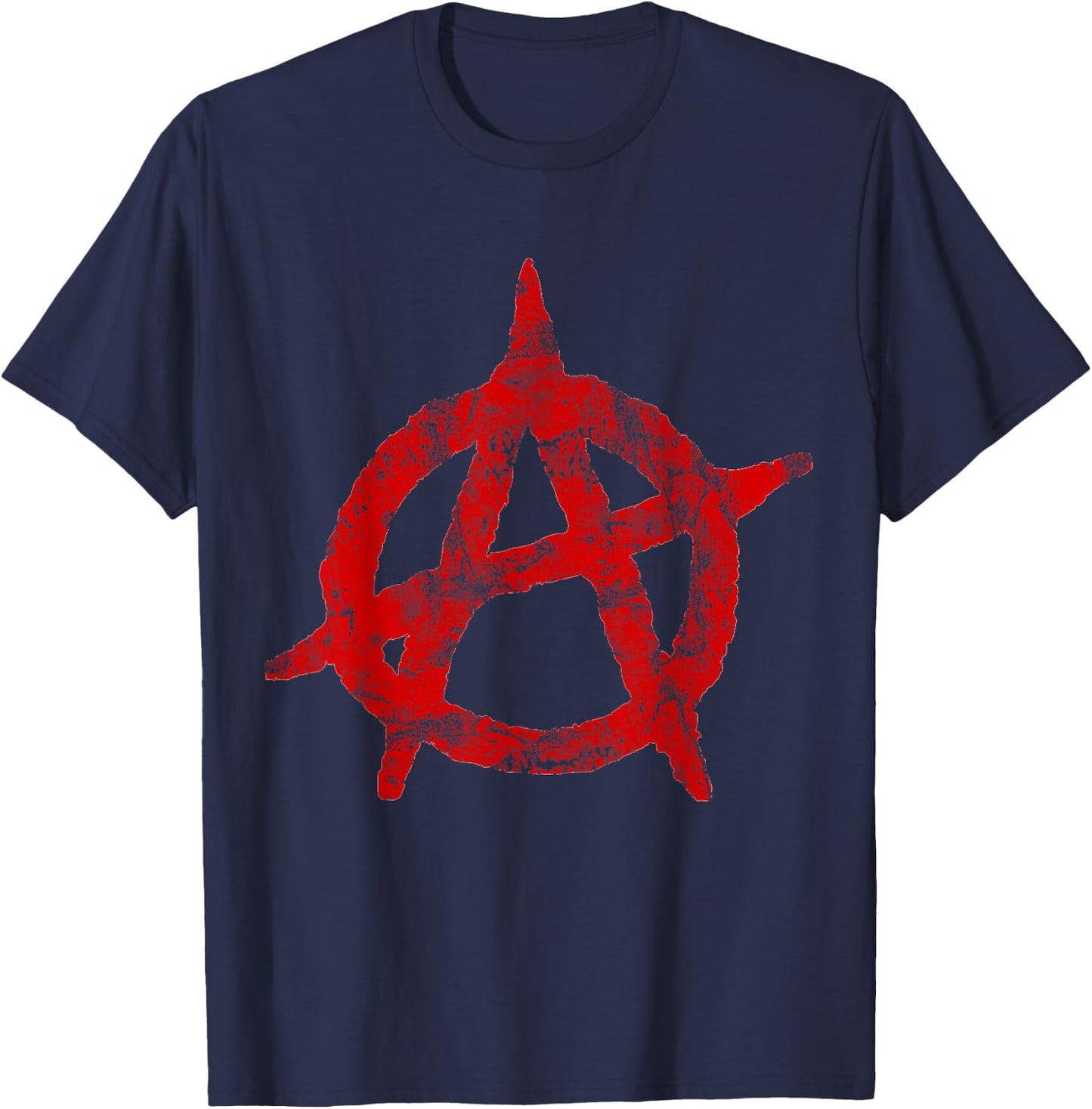 Anarchist Symbol Desperate Gift T-Shirt - T-Shirt | Navy