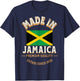 Made In Jamaica 1935 Premium Quality Jamaican Flag T-Shirt - T-Shirt | Navy