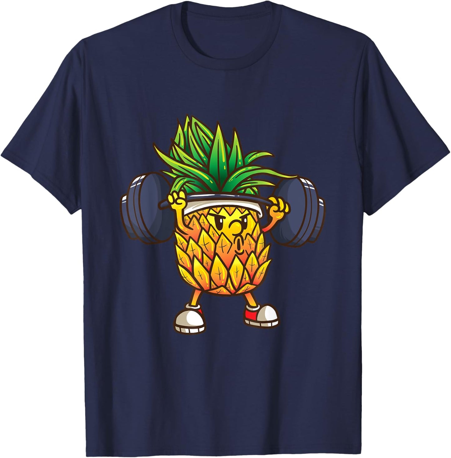 Funny Pineapple Powerlifting Weightlifting Gym Workout Girls T-Shirt - T-Shirt | Navy