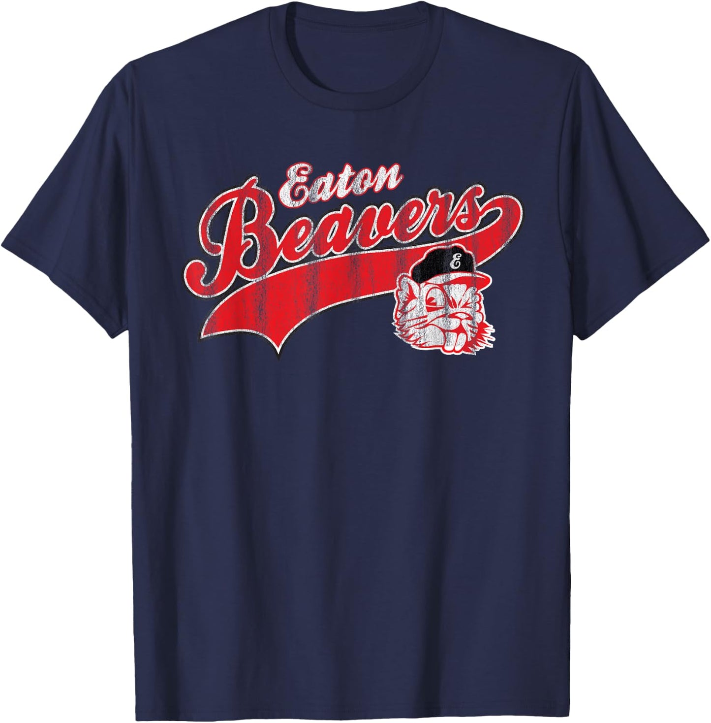 Eaton Beavers funny T-Shirt - T-Shirt | Navy