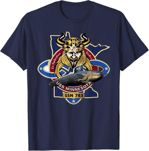 Submarine Veteran SSN-783 USS Minnesota U-boat T-Shirt - T-Shirt | Navy
