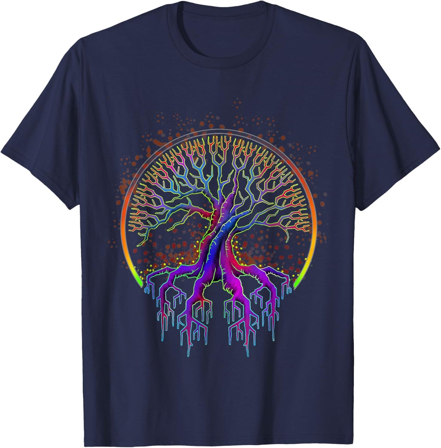 Trippy Tree of Life Gift The Tree of Life T-Shirt - T-Shirt | Navy