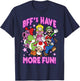 Super Mario BFF's Have More Fun Colorful Group Shot T-Shirt - T-Shirt | Navy
