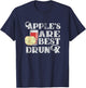 Apples Are Best Drunk Shirt - Funny Hard Cider Shirt T-Shirt - T-Shirt | Navy