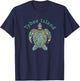 Tybee Island Tribal Turtle T-Shirt - T-Shirt | Navy