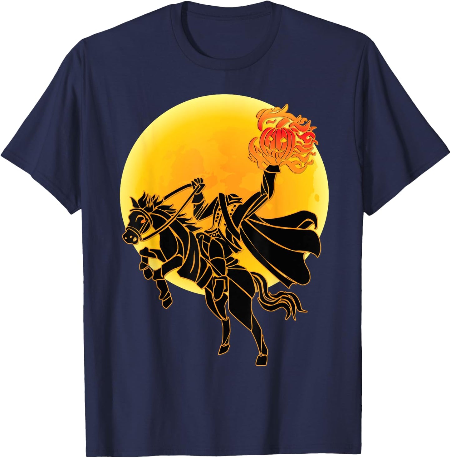 Headless Horseman Full Moon T-Shirt - T-Shirt | Navy